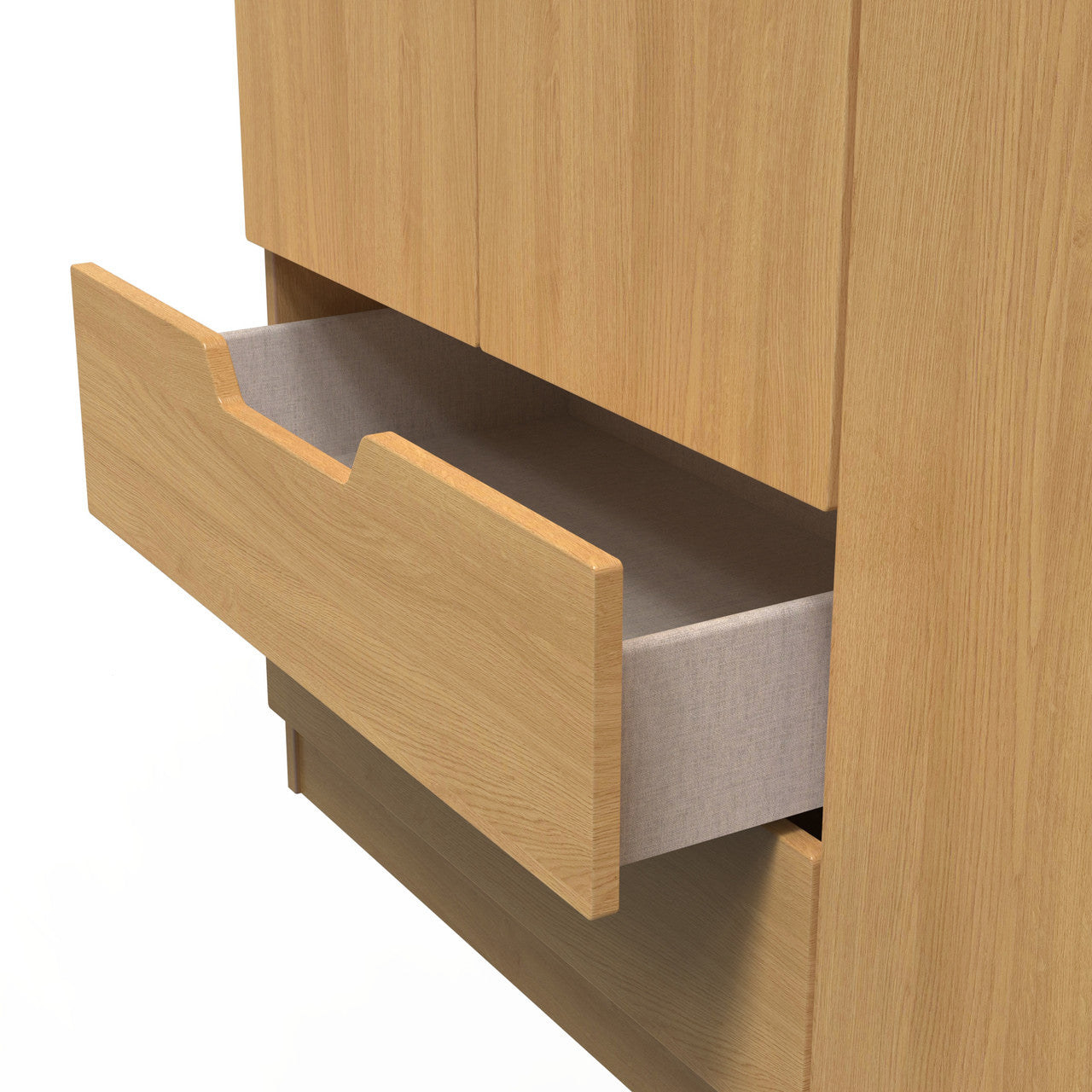 Bella Modern Oak Bedroom Set 8