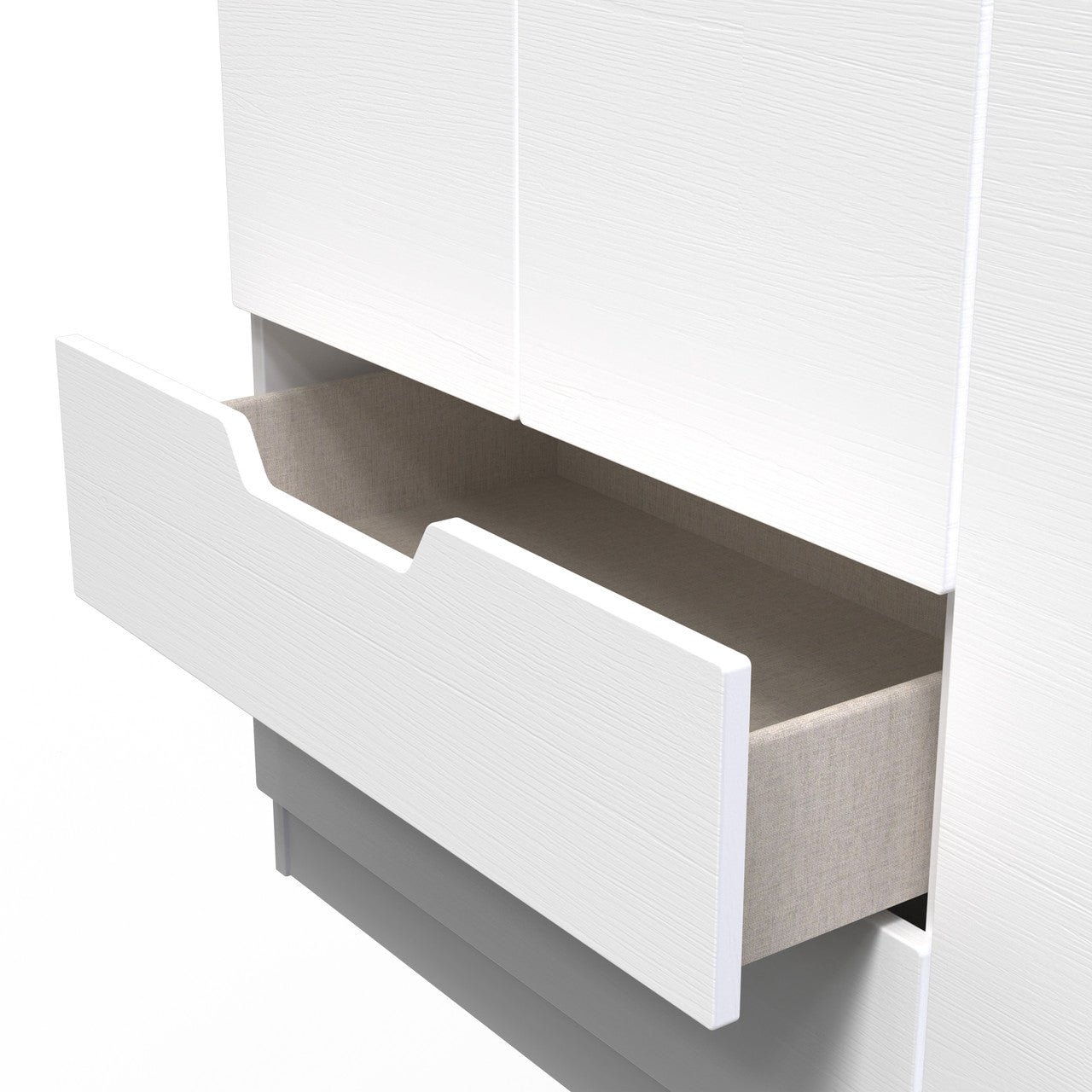 Bella White Ash Bedroom Set 8