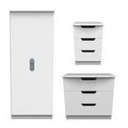 Bella White Ash Bedroom Set 1