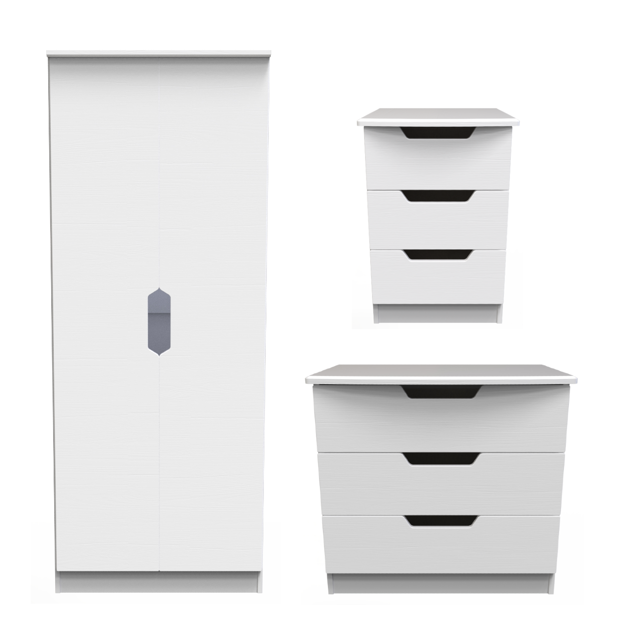 Bella White Ash Bedroom Set 1