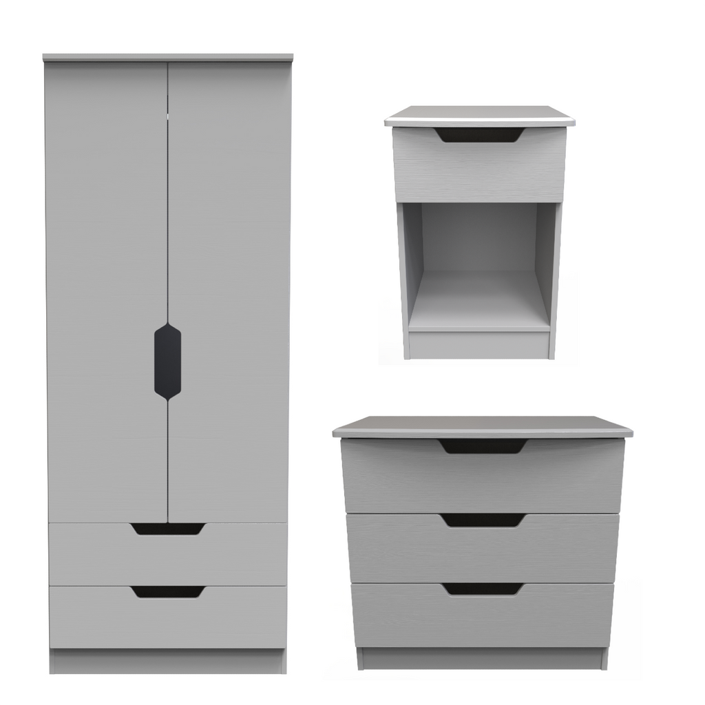 Bella Grey Ash Bedroom Set 2