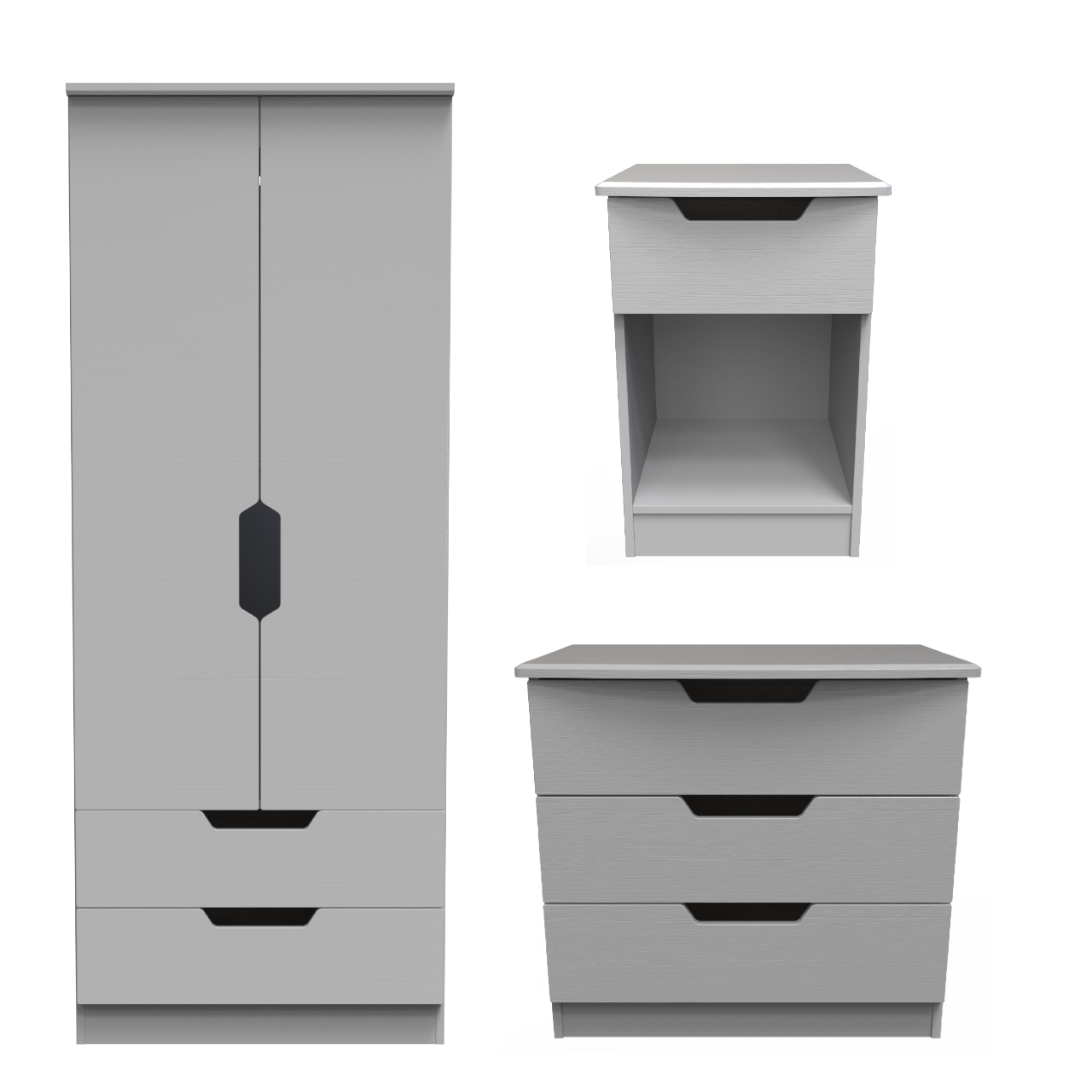 Bella Grey Ash Bedroom Set 2