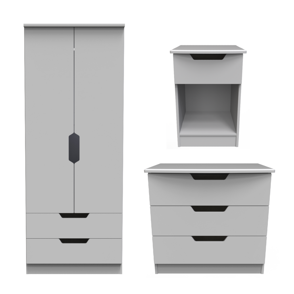Bella Grey Matt Bedroom Set 2