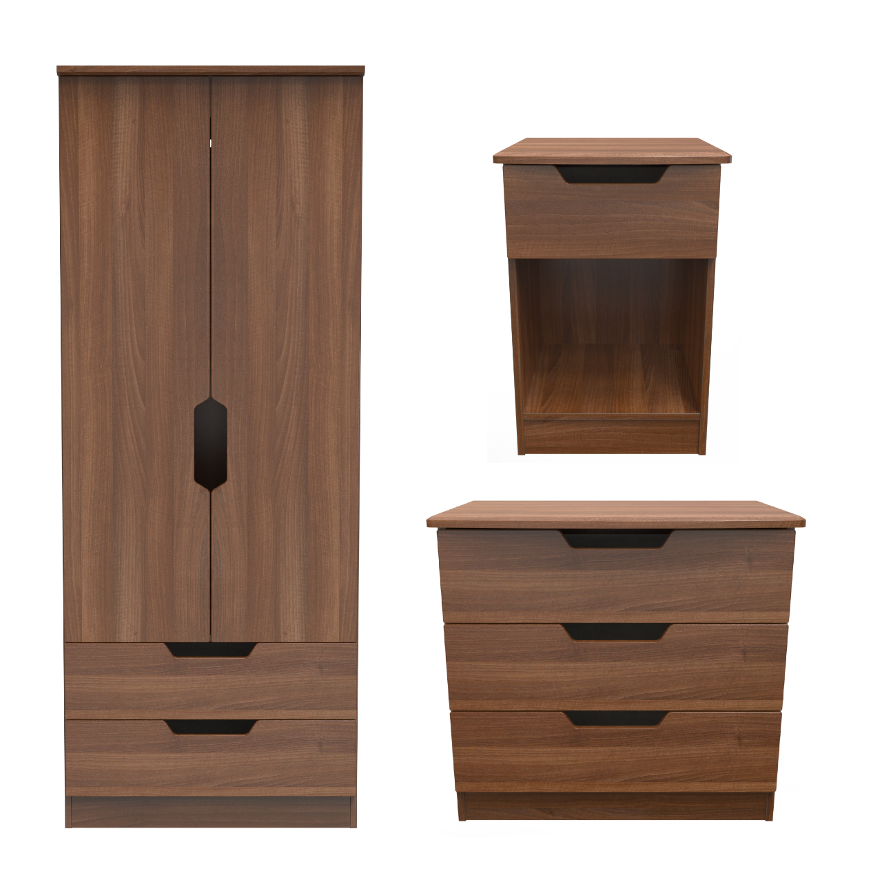 Bella Noche Walnut Bedroom Set 2