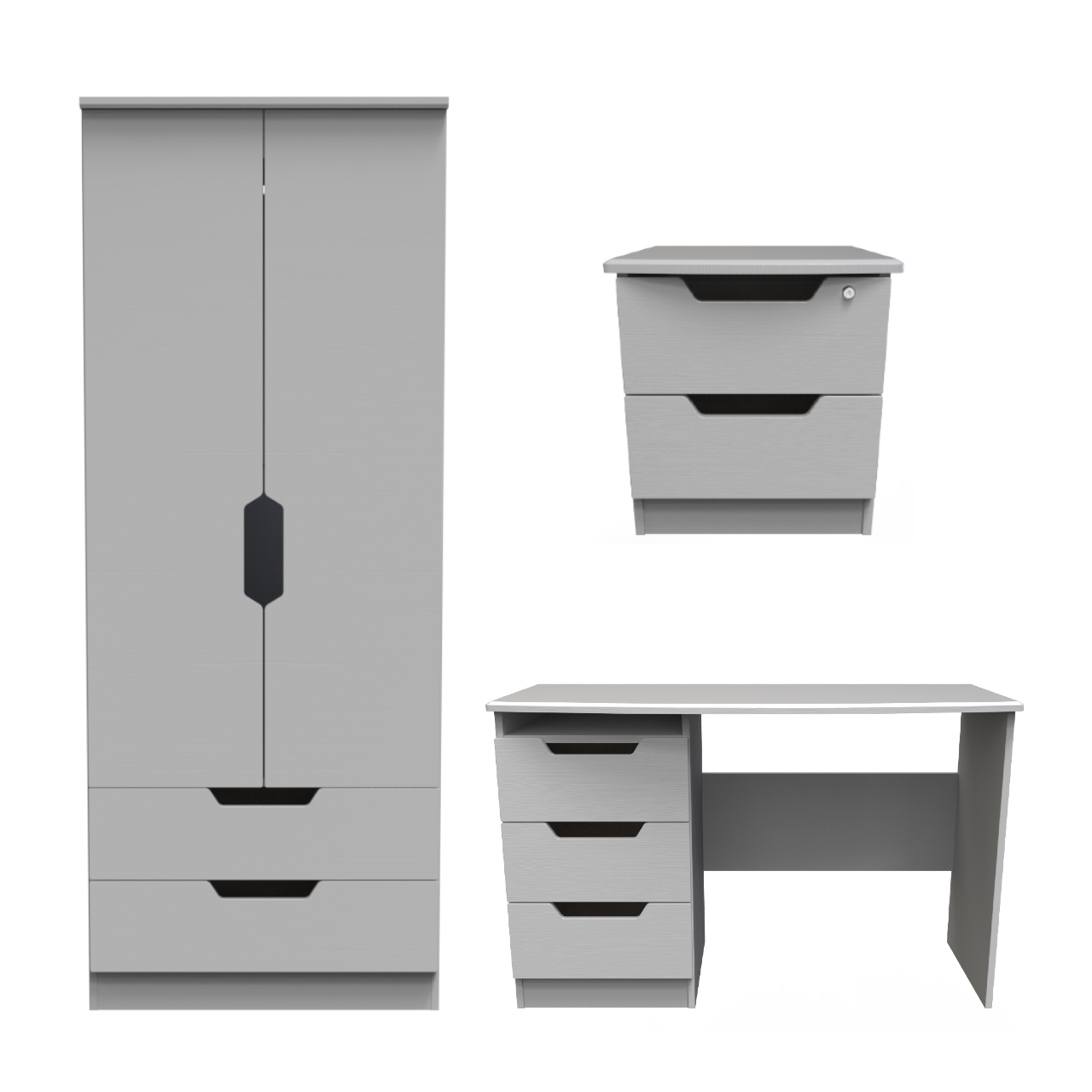 Bella Grey Ash Bedroom Set 4