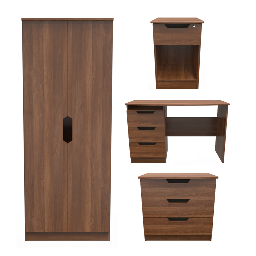 Bella Noche Walnut Bedroom Set 5