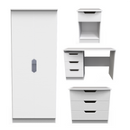 Bella White Ash Bedroom Set 5
