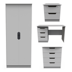 Bella Grey Matt Bedroom Set 6