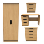Bella Modern Oak Bedroom Set 6