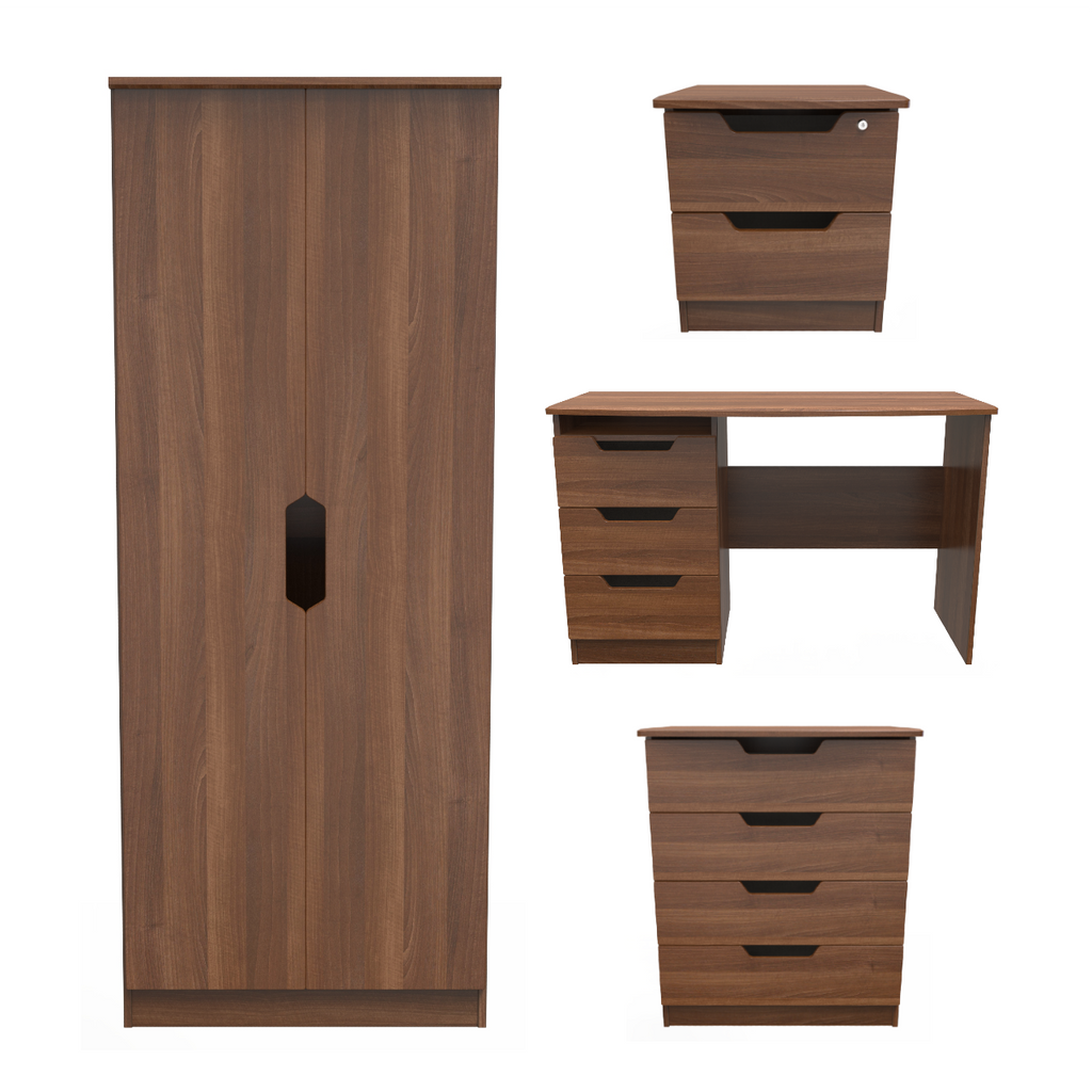 Bella Noche Walnut Bedroom Set 6