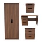 Bella Noche Walnut Bedroom Set 6