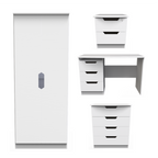 Bella White Ash Bedroom Set 6
