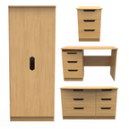Bella Modern Oak Bedroom Set 7