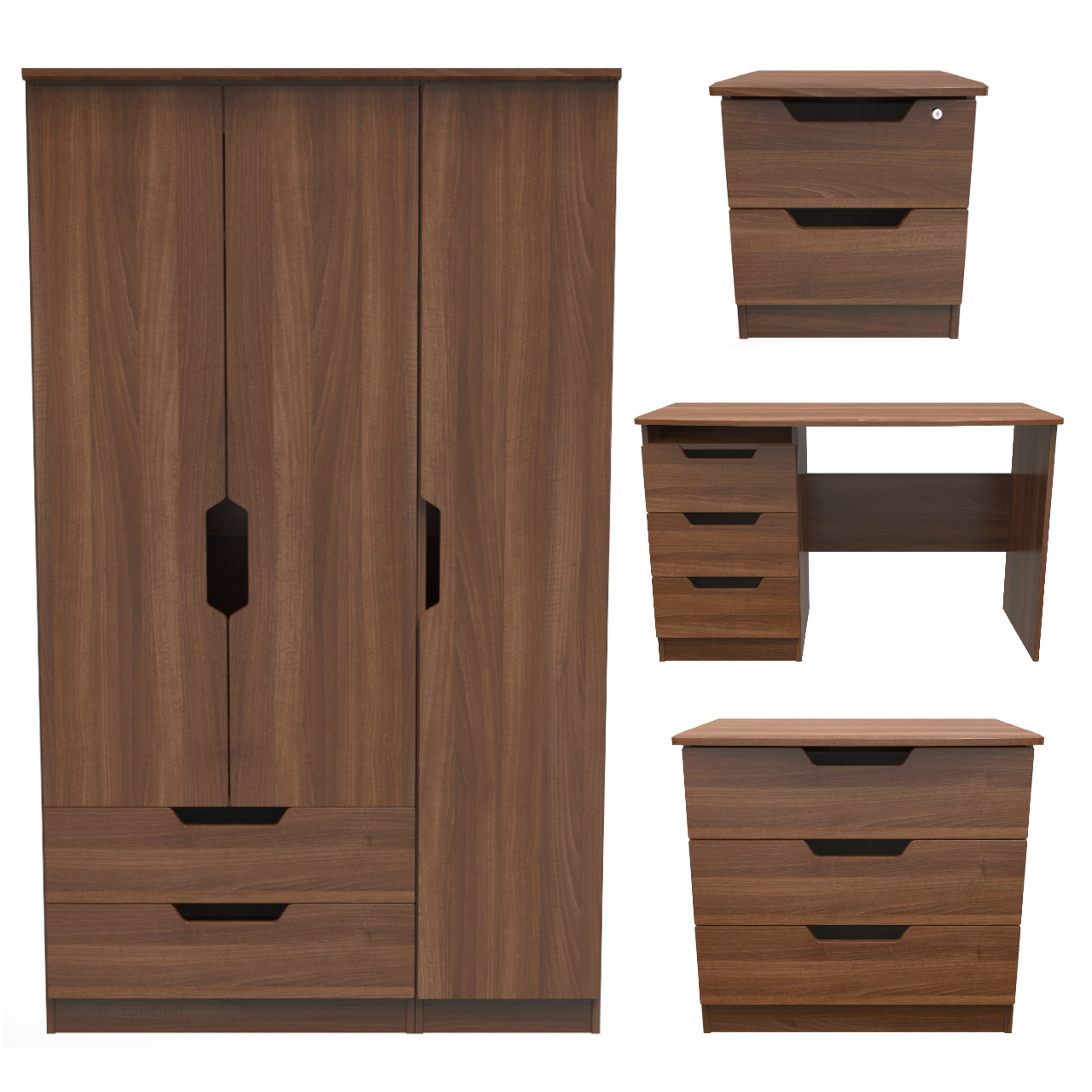 Bella Noche Walnut Bedroom Set 8