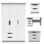 Bella White Ash Bedroom Set 8