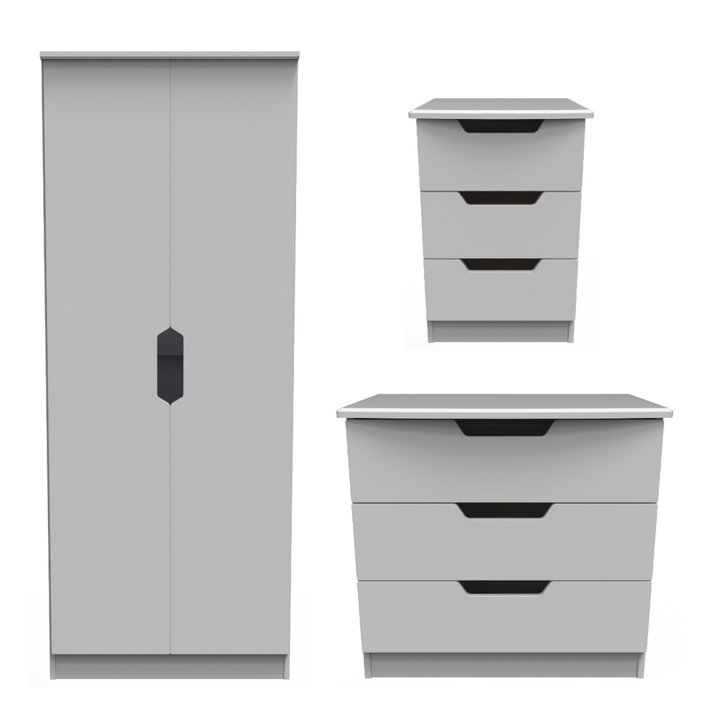 Bella Grey Matt Bedroom Set 1