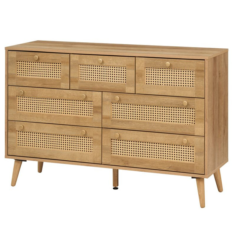Manila Rattan 7 Drawer Chest of Drawers