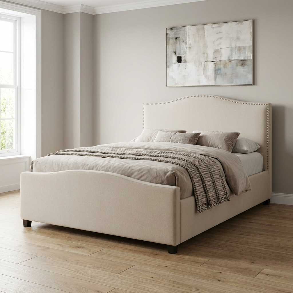 Brunswick Fabric Ottoman Storage Bed Frame
