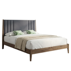 Cheslyn Fabric Headboard Bed Frame