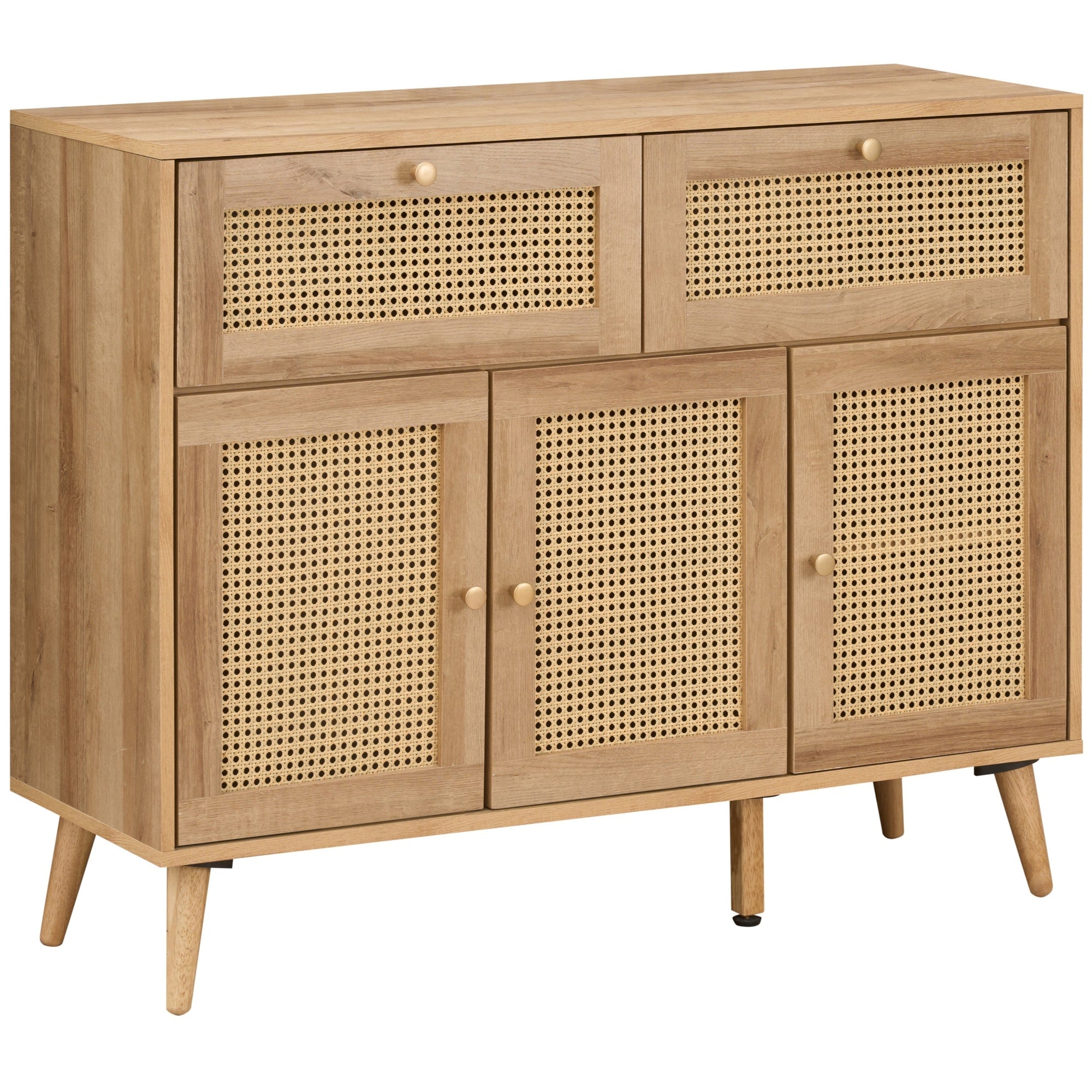 Manila Rattan 3 Door 2 Drawer Sideboard