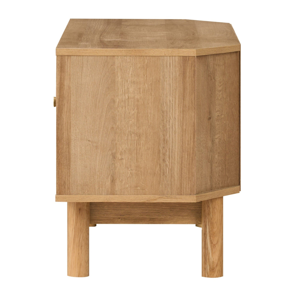 Manila Rattan 1 Door Corner TV Stand Unit