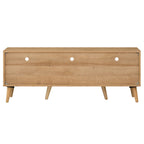 Manila Rattan 3 Drawer Wide TV Stand Bench Unit