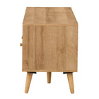 Manila Rattan 3 Drawer Wide TV Stand Bench Unit