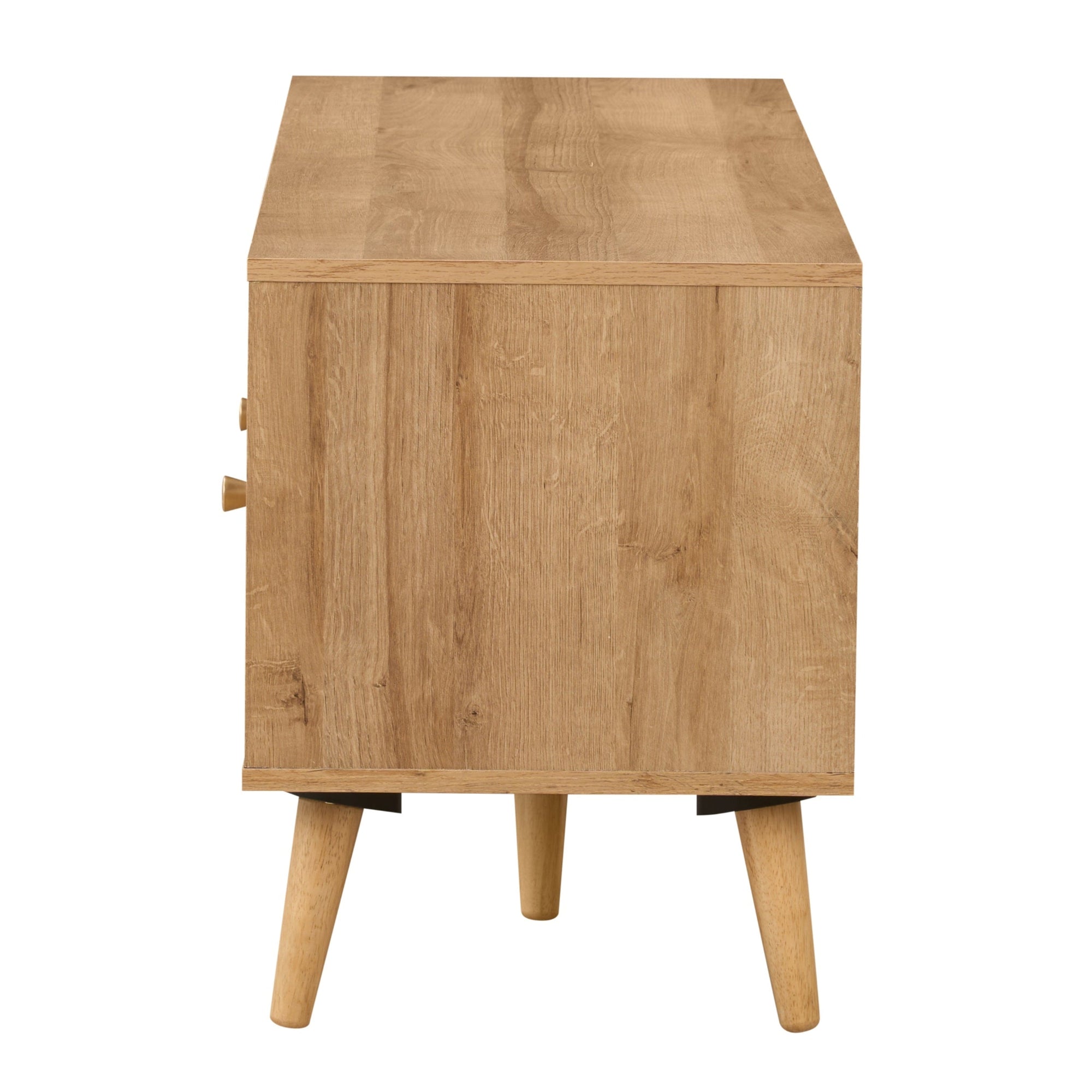Manila Rattan 3 Drawer Wide TV Stand Bench Unit