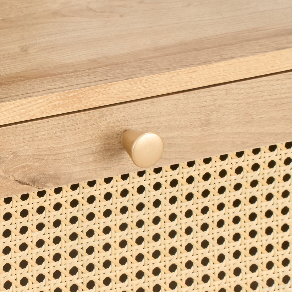 Manila Rattan Compact 1 Door 3 Drawer Sideboard