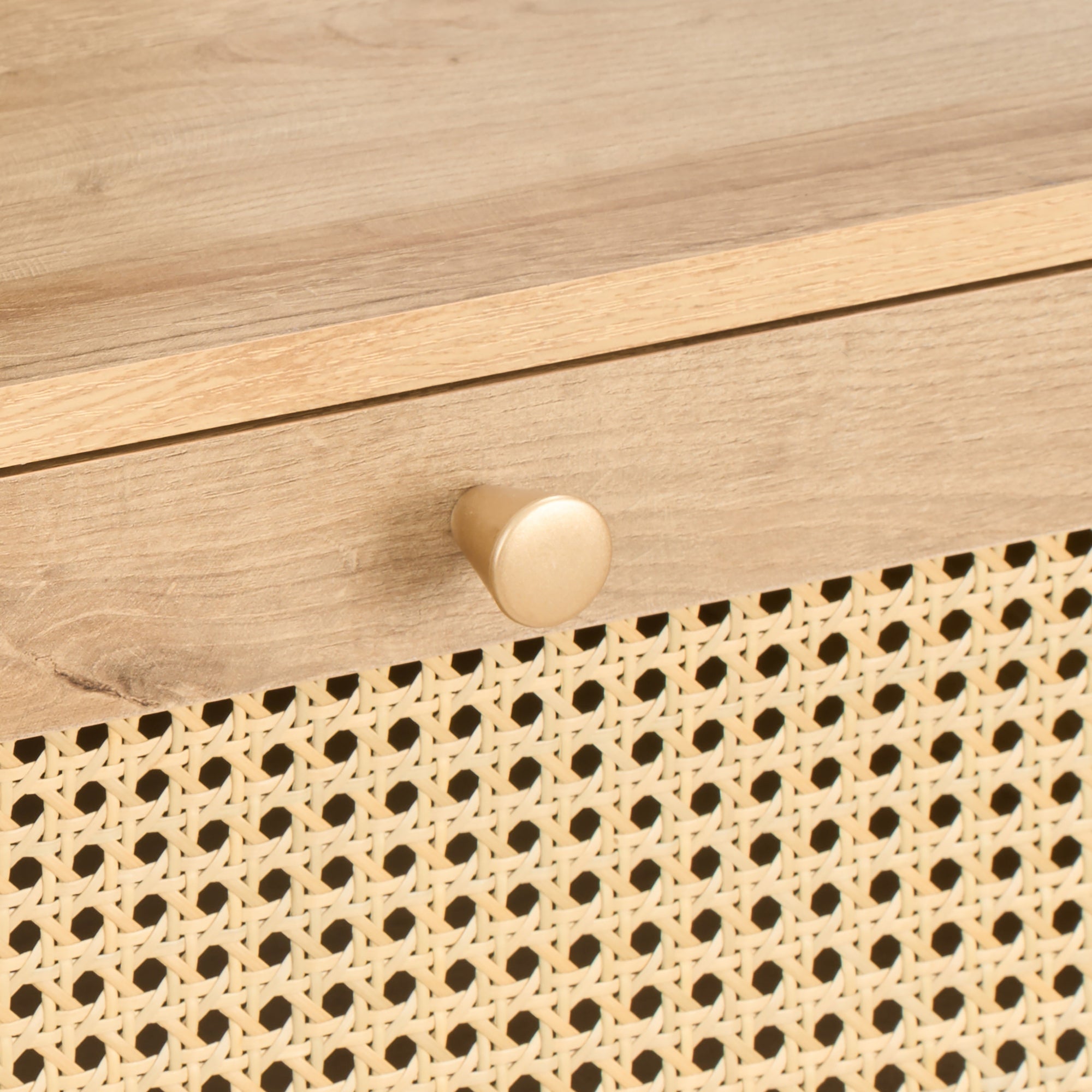 Manila Rattan Compact 1 Door 3 Drawer Sideboard
