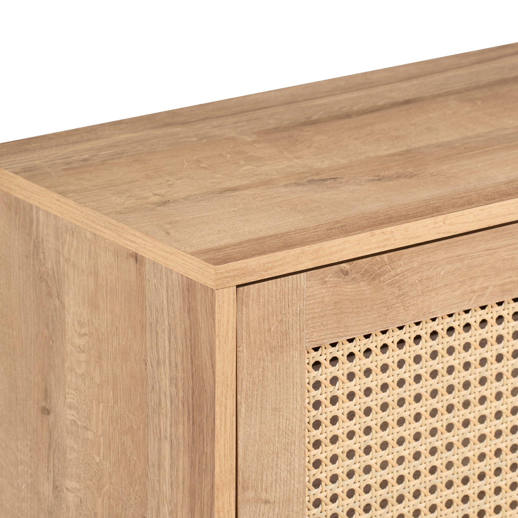 Manila Rattan Compact 1 Door 3 Drawer Sideboard