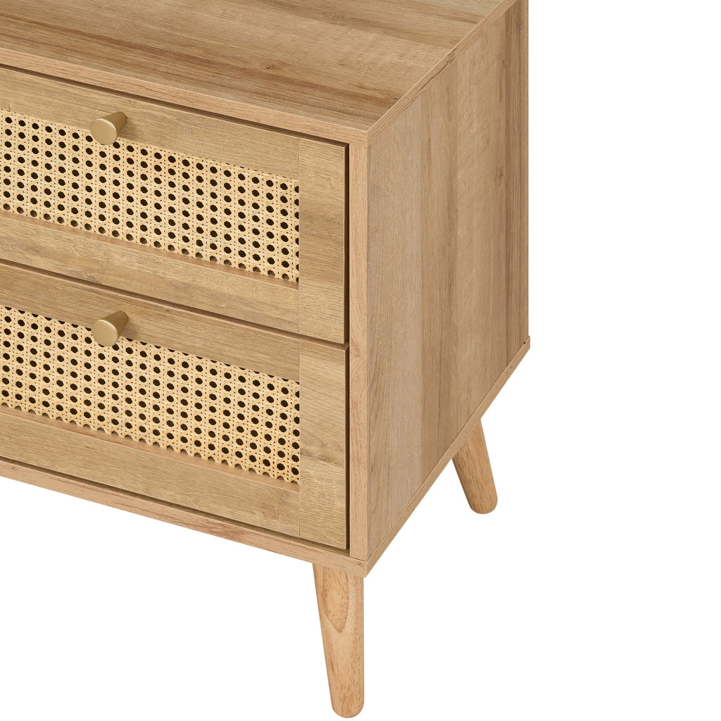 Manila Rattan 7 Drawer Chest 3 Piece Bedroom Set