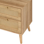 Manila Rattan 7 Drawer Chest 3 Piece Bedroom Set