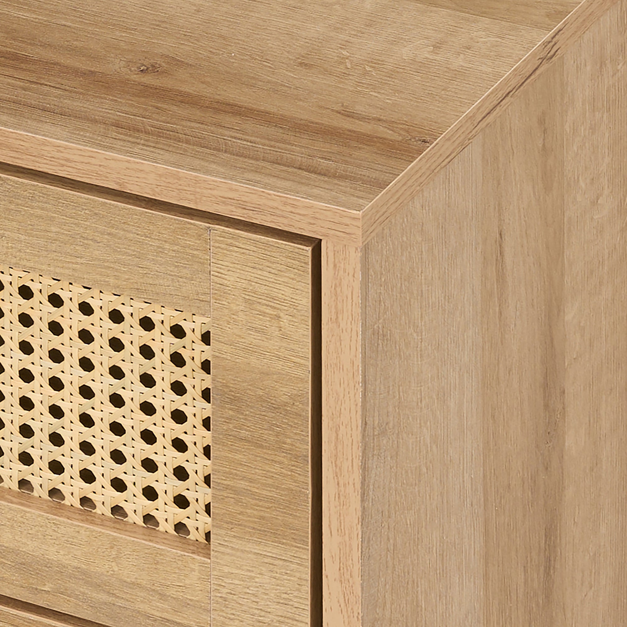 Manila Rattan 7 Drawer Chest 3 Piece Bedroom Set