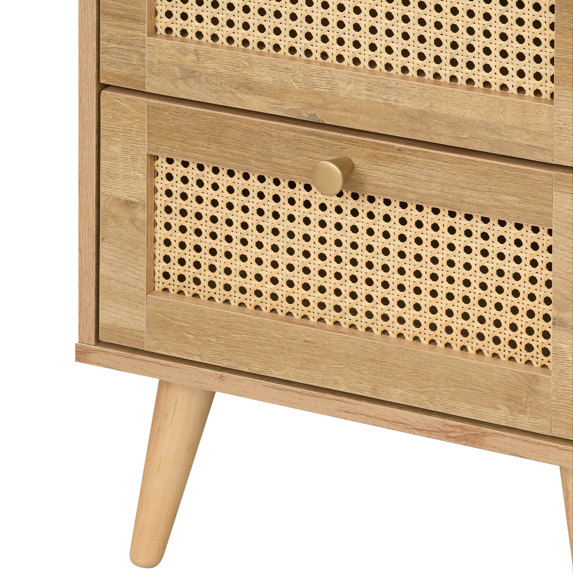 Manila Rattan 7 Drawer Chest 3 Piece Bedroom Set
