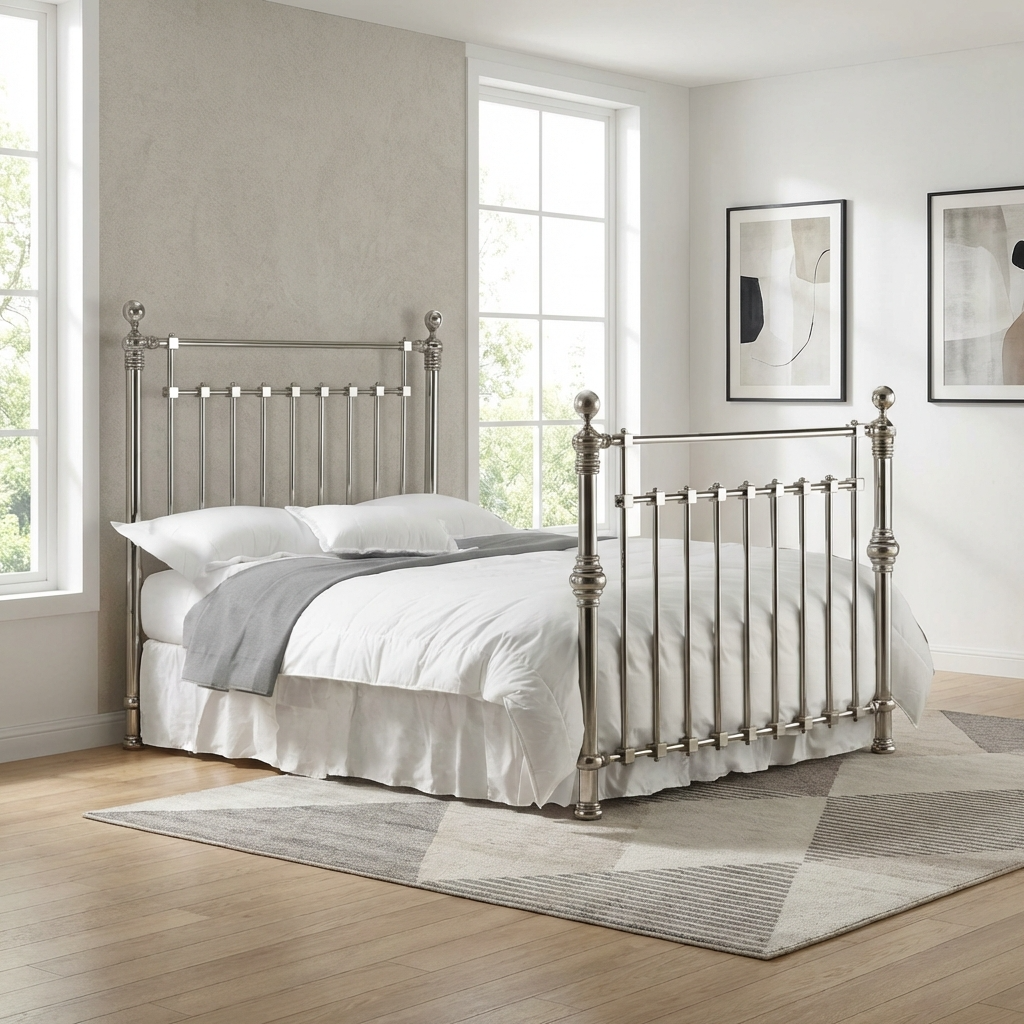 Edward Metal Hight Foot End Bed Frame