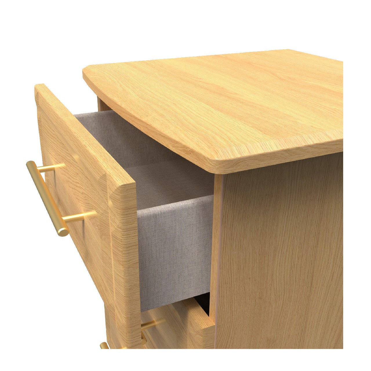 Faye Modern Oak Bedroom Set 1