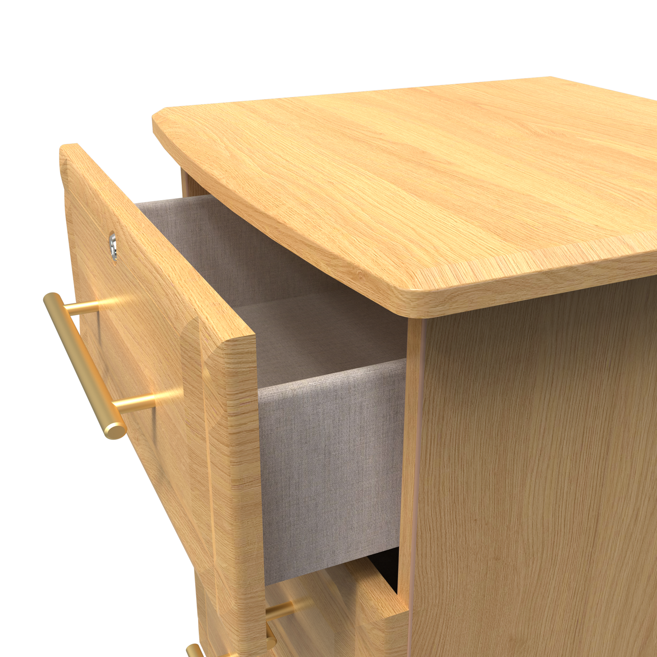 Faye Modern Oak Bedroom Set 7
