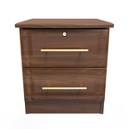 Faye Noche Walnut Bedroom Set 4