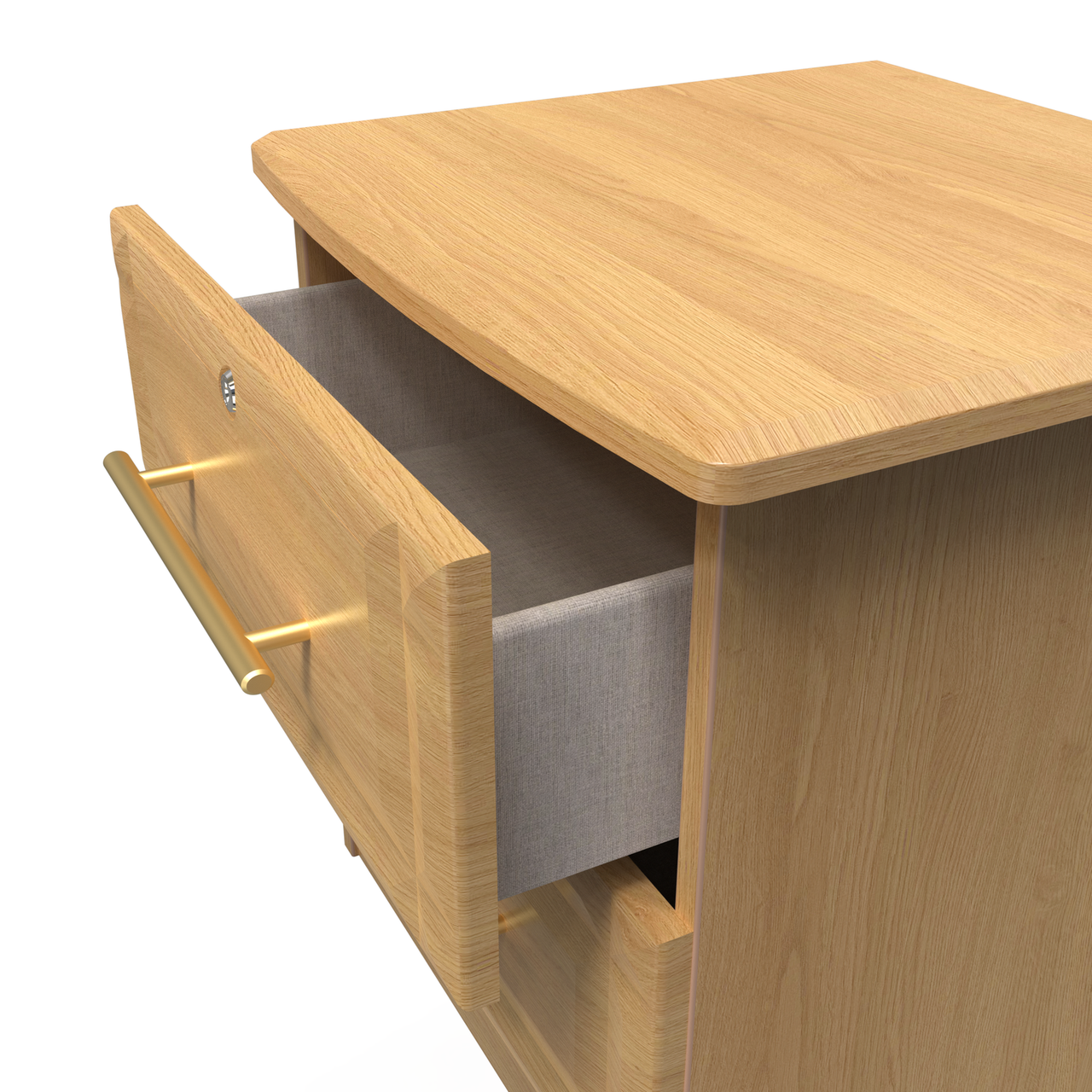 Faye Modern Oak Bedroom Set 4