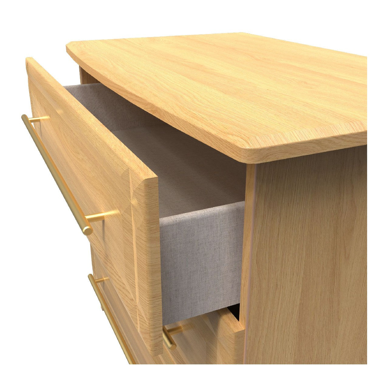 Faye Modern Oak Bedroom Set 1