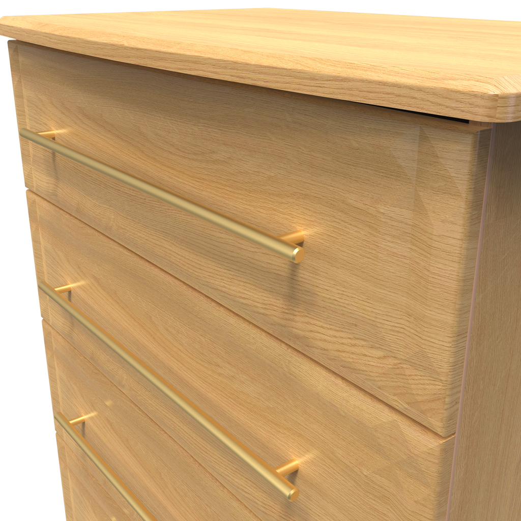 Faye Modern Oak Bedroom Set 6