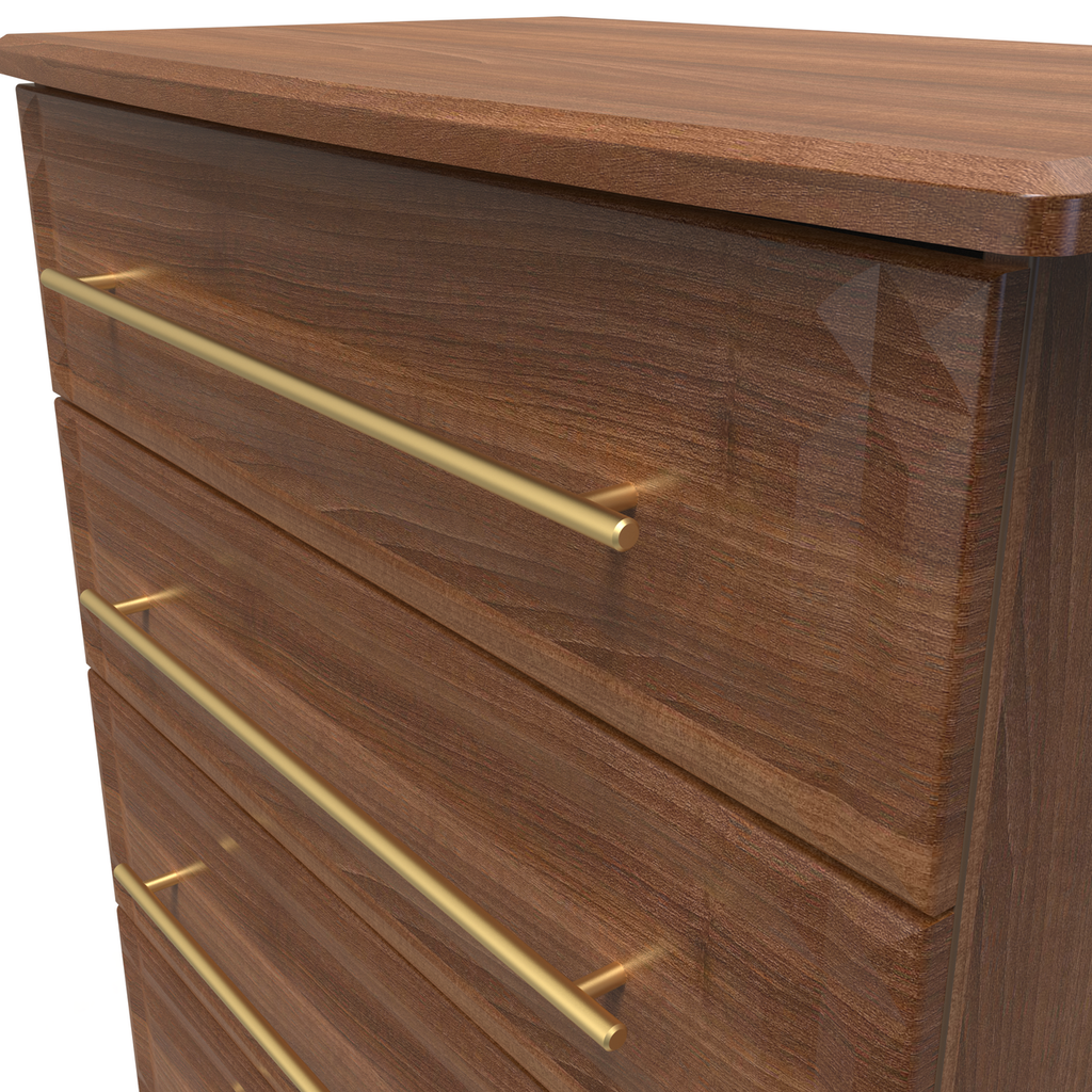 Faye Noche Walnut Bedroom Set 6
