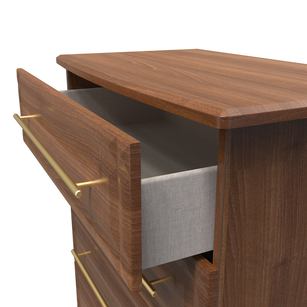 Faye Noche Walnut Bedroom Set 6