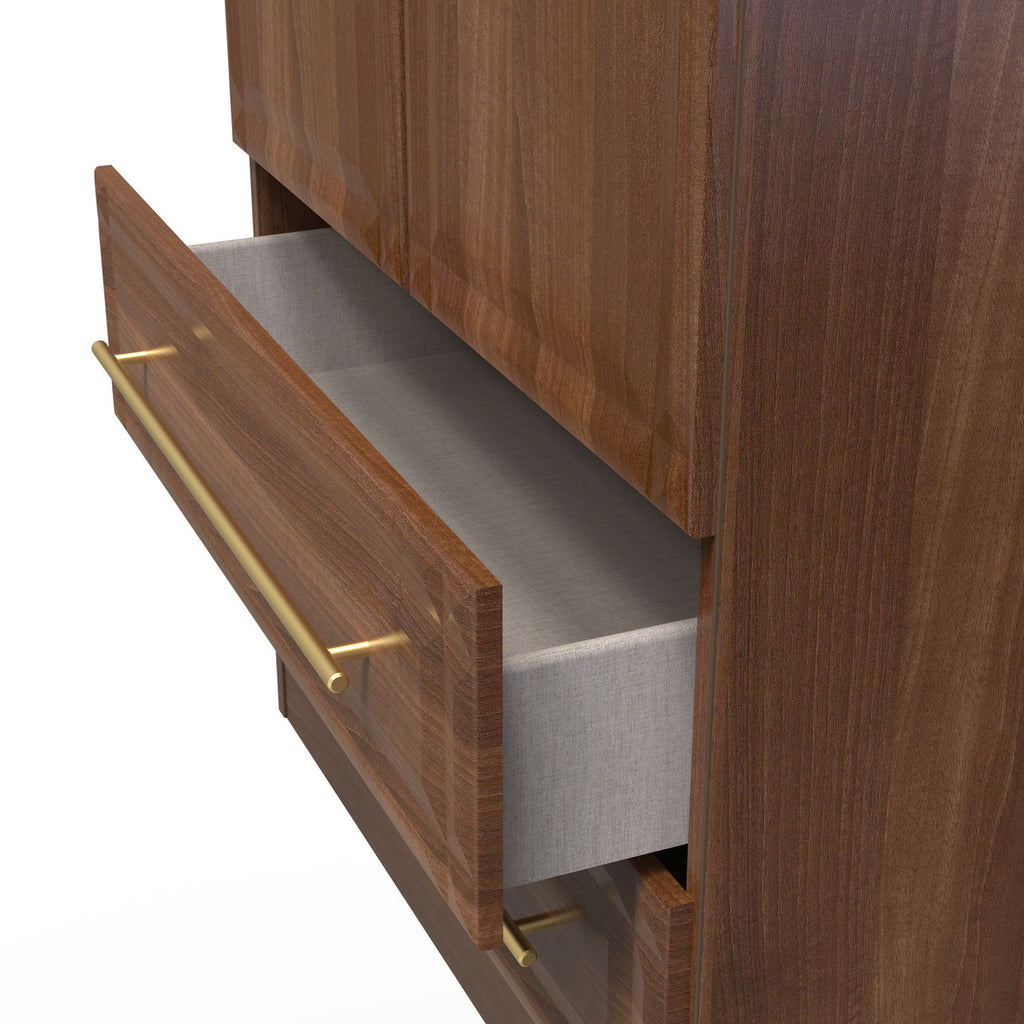 Faye Noche Walnut Bedroom Set 4