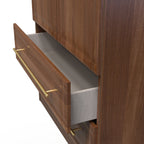 Faye Noche Walnut Bedroom Set 4
