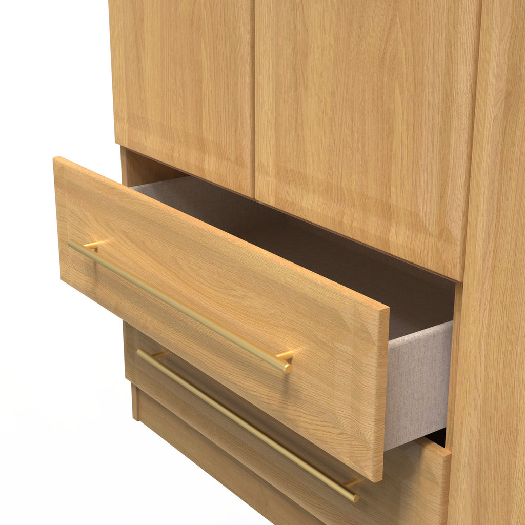 Faye Modern Oak Bedroom Set 8