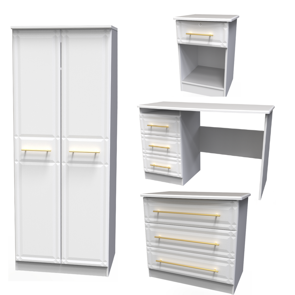 Faye White Ash Bedroom Set 5