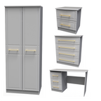 Faye Grey Ash Bedroom Set 6