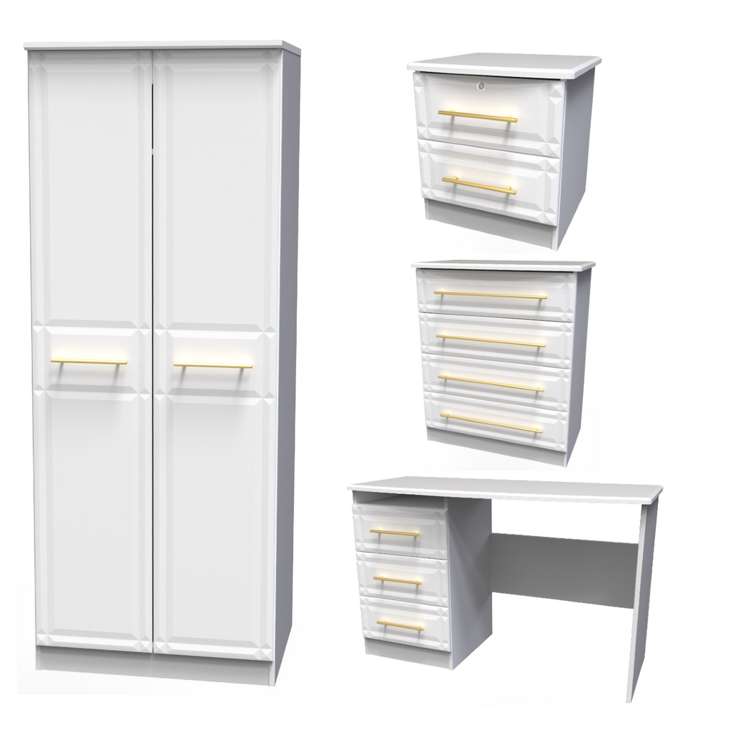 Faye White Ash Bedroom Set 6